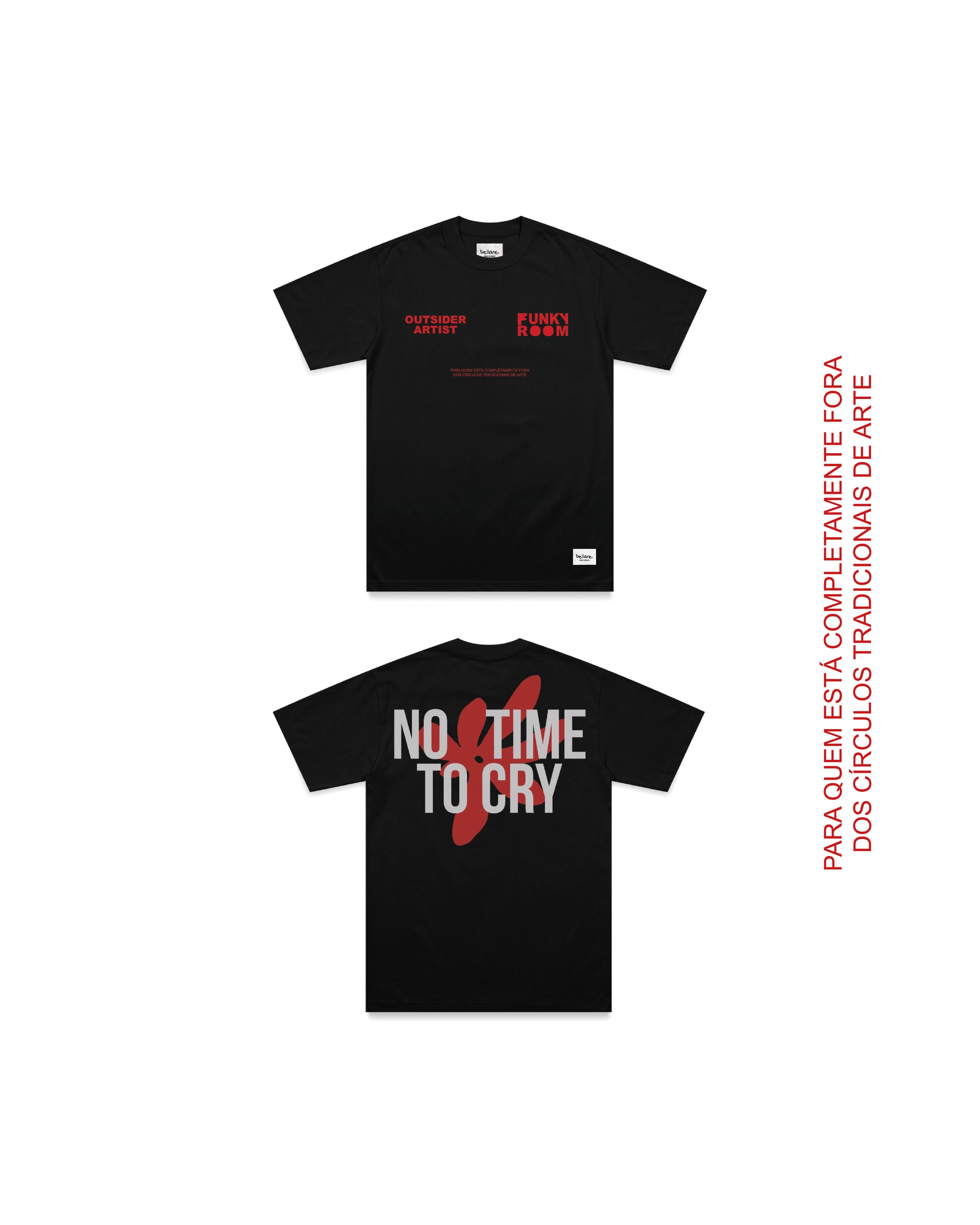 T Shirt – No Time to Cry — Black